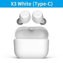앤커 사운드코어 edifier x3 x3s tws 무선 블루투스 이어폰 블루투스 5.2 음성 보조 터치 제어 음성 보조 최대 28시간 재생, 스페인, x3 흰색(유형-c)