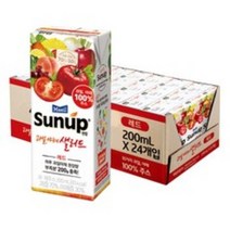 썬업 과일 야채 샐러드 주스 레드, 200ml, 25팩