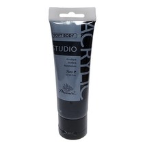 아크릴물감 STUDIO 75ml 793 Lamp Black/ 검정색 리필낱색 화방 미술준비물 공예 그리기 디자인 인테리어재료