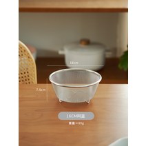 304 스테인레스 원형채반 다용도 400ml 미니 채반 스텐볼 세트 야채 과일, 16cm 그물바구니(201)