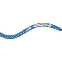 맘무트크랙 클래식듀오 9.5mm 건조하지 않은 로프 Mammut 385852, 9.5 MM x 70 M, Caribbean Blue/White
