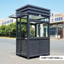 모듈주택 모듈러 상가 컨테이너하우스 농막용 철골구조 보초함 보안부스 옥외공동체 경비실 완제품 탈착식 주차장, 01/짙은 회색, 120x150x260cm