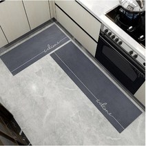 꼼꼼 소프트 규조토 주방발매트 욕실발판 80x45, 네이비