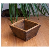 고재스툴 원목 빈티지 디자인 우드스툴 나무의자 화분스툴 사각 원형 미니, 다용도 고재 바구니