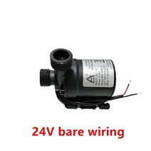 순환모터 수중 온수순환용 보일러 순환용 워터 펌프 12v 브러시리스 24V 800L/H 수중 어항 물 순환 방수 태, 02 24V Bare Wiring
