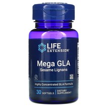 Life Extension Mega GLA 참깨 리그난 소프트젤 30정, 상세설명참조