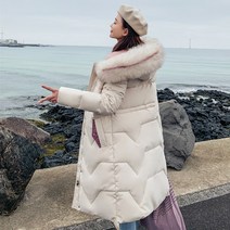 여성 구스다운 경량 바벨 롱패딩 L0066