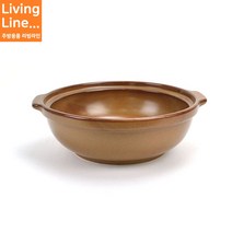 Kitchen 홍익 궁중 황토 전골 뚝배기 고급 세라믹 칼국수 수제비 해물탕 닭백숙 직화 도자기 냄비, 홍익 궁중전골 소, [ 1개 ]