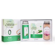 푸릇푸릇 히말라야 핑크 솔트 소금 암염 답례품 스테이크 고기 소금 선물세트, 3.선물세트(핑크소금+스테비아)