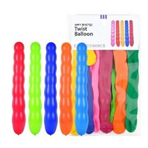 꽈배기 풍선 7입, 본상품