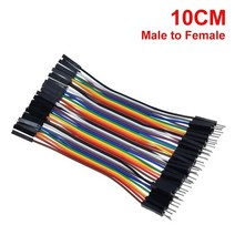 전선 커넥터 단자 접지선 와이어 40 핀 케이블 듀퐁 라인 10cm 20cm 30cm 수-수 암-수-수-수 점퍼 PCB DIY 키트용 뒤퐁, [02] 10CM male to female, 02 10CM male to female