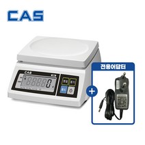카스 단순중량 전자저울 SW-1S 2kg (최대2kg/1g단위) + 9V(-) 정품어답터