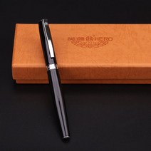 만년필 Hero 382 잉크 럭셔리 비즈니스 남성 금속 쓰기 펜 선물, Medium Nib 0.5MM, 01 Medium Nib 0.5MM