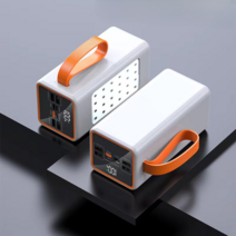 고속충전 조명 보조배터리 100W 200W 초고속 충전 100000mAh 대용량, 화이트 100W, 80000mAh