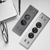 인채널 빌콘 픽스 멀티 LAN HDMI 2구 3구 빌트인콘센트 모음 USB 매립형콘센트, A_픽스 멀티 2구/다크그레이_BBF622