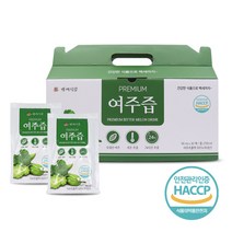 프리미엄 여주즙 100% 국내산 90ml 30포, 1박스