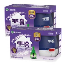 해피홈 코드형 훈증기 + 리퀴드액 45일 X 2개, 1세트