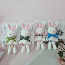 서 있는 귀 쫑끗 토끼 차량용 방향제, 베이비파우더, 랜덤(선 제작 상품)