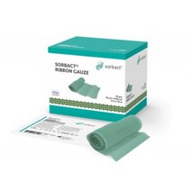 솔박 리본 거즈 드레싱 5cm x 200cm 1pcs(1매) SORBACT Ribbon Gauze 솔박트 (욕창 당뇨발 화상 감염 상처 소독 드레싱)