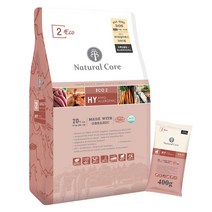 네츄럴코어 에코2 오리 유기농 70% 강아지사료 + 사료샘플, 10kg 큰입자+사료샘플 400g, 1개