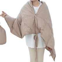 오리털 패딩망토담요 패딩 파우치