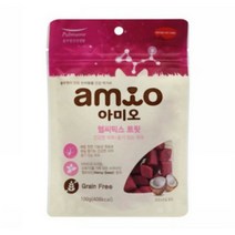 풀무원 아미오 사료 및 간식 모음_닥터더블 브러쉬 가수분해 간식증정, 아미오 헬씨미오트릿 피부x3개+닥터더블 1개 증정