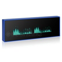 Douk Audio VU 사운드 레벨 미터 VFD 클럭 음악 스펙트럼 디스플레이 사운드 레벨 표시 도트 매트릭스 오디오, 블루
