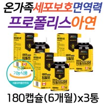캐나다산 온가족 세포 면역 프로폴리스 아연 복합물 비프로폴리스 플라보노이드 징크 항산화 면역력 영양제 SOD 효소 효능 효과 활성산소 제거 50대 60대 70대 남자 여성 추천