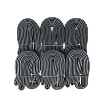 VeloTubes 700C X 1825 2834 3543 도로 및 자갈 48mm 프레스타 밸브 자전거 내부 튜브 벌크 6팩 타이어, 700C X 28/34 - 48mm Presta Val