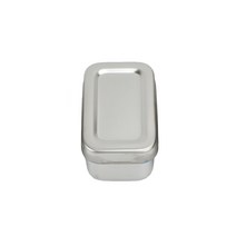 스텐 보존식용기 직사각 소 80x50mm, 상세페이지 참조, 단품