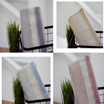 햄프린넨) 멀티스트라이프 4color 린넨천 90810, 곤색 (k6563)