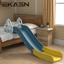 [무료 배송/무상 AS/사용 상담지원]EKASN 안정무해 친환경 재료 미끄럼틀 편리 미끄럼틀 집의 놀이공원, 블루