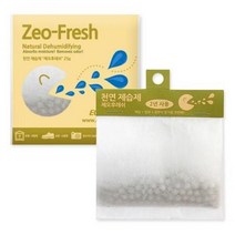 천연제습제 제오후레쉬 (25g) 2년사용_제습효과_탈취효과_에코후레쉬_쾌적습도유지_방습제, 1