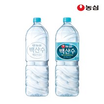 농심 백산수 2L x 6병/12병 500ml x 20병/40병 자연보호구역 생수 무조건 안심 박스포장, 백산수2L X 6병(한박스)