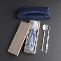 칠보은수저 장수거북 1벌 70% 80% 99% 부모님생신선물 개업선물 외국인선물 은수저세트 결혼예물 창립기념품 생일선물 돌잔치선물 입학선물, 1p, 80퍼세트-청색+블루보자기