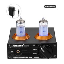 포노 앰프 aiyima hifi 진공 6a2 tube mm phono preamplifier 비닐 레코드 플레이어 스테레오 튜브 pre amp 증폭기 턴테이블 축음기 diy, 8-회색