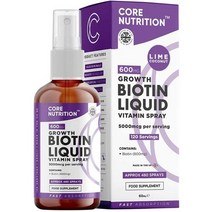비타민B 고함량 활성비타민B 콤플렉스 코어 비오틴 스프레이 경구 액체 5000mcg 고 비타민 B760ml 120일 공급 비건, 단일수량, 단일개당 용량/중량/정