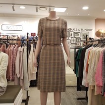 BCBG 마소재 여름 여름 원피스 ** **몽쉘체크 OP[B0M4O623]