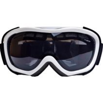 엑스라인 8067 주니어 아동 스키고글 스노우보드고글 방풍고글 더블렌즈 안티포그 고급케이스포함, 화이트/스모그