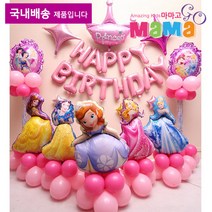 [마마고]홈파티 풍선 용품 생일파티 공주 히어로 우주 야옹이 유니콘 원숭이 파티데코, 1set, 키티
