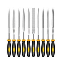 KINGROON 조각 파일 바늘 디버링 도구 키트 유리 샌딩 DIY 3D 프린터 부품 모델 커터 스크레이퍼, Kit C (10pcs)