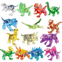 쿠쿠 69025 크리스털 클리어 공룡 뉴 스킨 티라노사우루스 키즈 조립 블록 장난감, 뉴 스킨 크리스탈 클리어 공룡 1