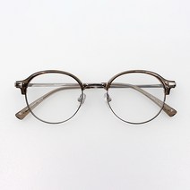 블루래빗 남녀공용 라운드 하금테 안경