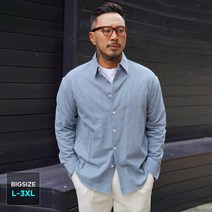 [제이브로스] 미니멀 오버핏 체크 셔츠