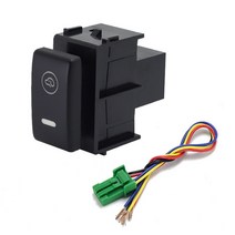 자동차부품1pc X-TRAIL LIVINA 주크 LED DRL 주간 주행 조명 전자 개 레이더 스티어링 휠 난방 스위치 버튼, 03 Electronic dog