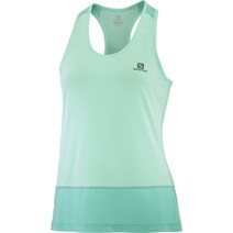 살로몬 Cross Run Tank Top Women 비치 글라스풀 블루헤더