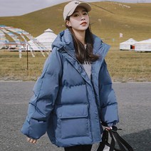MOSAIRATION여성용 하이넥 숏 패딩 겨울 경량 점퍼