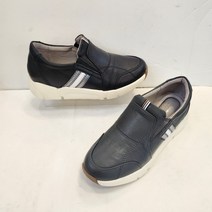 엘칸토 [초경량 기능성] 여성 천연가죽 초경량 논슬립 컴포트 슬립온 캐주얼(4센치) ..발등 양옆 밴딩이 있어 신고벗기 편함..기능성 깔창을 사용하여 쿠션감이 뛰어남