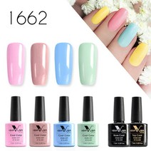 네일봄신상 7.5ml x 6pcs Venalisa 전문 네일 아트 세트 VIP 키트베이스 코트 롱웨어 NoWipe 탑 풀 커버리지 컬러 젤 폴란드어, [14] 1662
