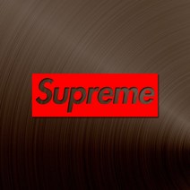 SUPREME 슈프림 로고 데칼 포인트 스티커 20cm 기준, 07.30cmx약10.3cm, 10.진골드